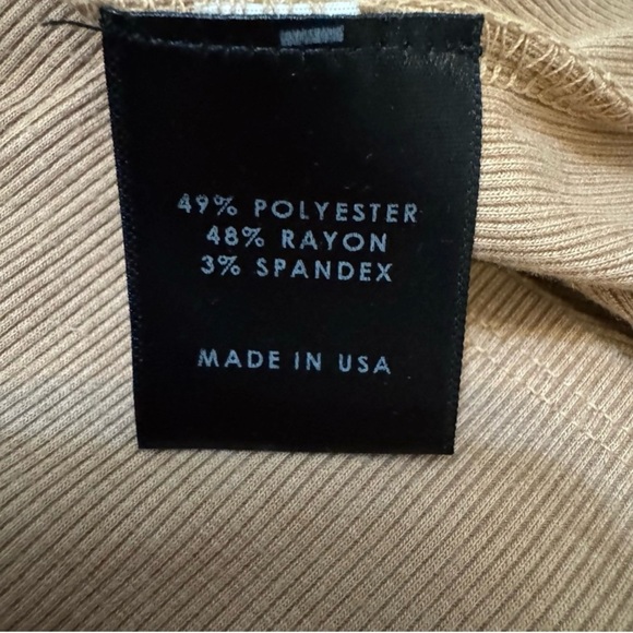 Michael Costello x REVOLVE Asym Ribbed Mini Dress Nude XXS - Picture 8 of 9